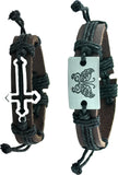 Alphaman Leather Bracelet Set