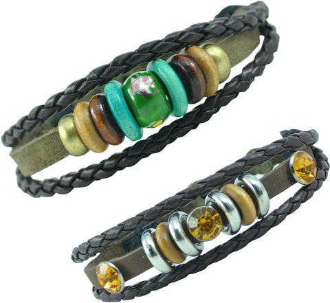 Alpha Man Leather Bracelet Set