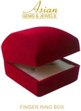 Asian Gems & Jewels 5 Dhaatu Metal, Alloy Zircon Ring
