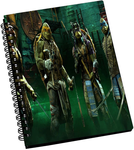 AMY 3D Ninja Turtles Fighters with There Weapons A5 Notebook Spiral Bound