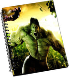AMY 3D Incredible Hulk Angry Look A5 Notebook Spiral Bound