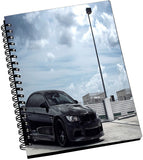 AMY Black Sports Car A5 Notebook Spiral Bound