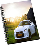 AMY White Cool Car A5 Notebook Spiral Bound