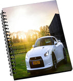 AMY White Cool Car A5 Notebook Spiral Bound