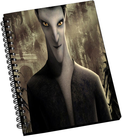 AMY 3D Yellow Eye Scary Boy A5 Notebook Spiral Bound
