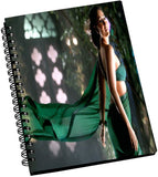 AMY Karena Kapoor in Green Saree A5 Notebook Spiral Bound