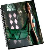 AMY Karena Kapoor in Green Saree A5 Notebook Spiral Bound