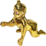 Anjalika Brass Laddu Gopal Showpiece  -  6 cm