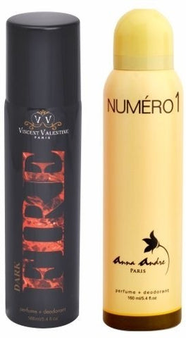 Anna Andre Paris Set of Dark Fire & Numero 1 Deodorants Combo Set