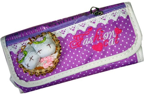 AOC Girl Polkadot Art Cloth Pencil Box