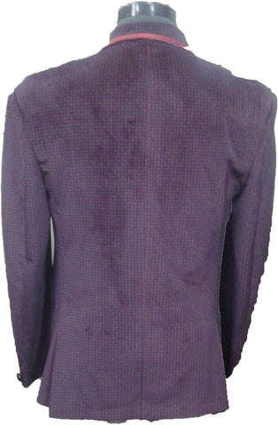 blue stag Self Design Single Breasted Wedding, Casual, Party Men's Blazer
