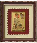 Aarya 24kt Hanuman Matt Gold Plated Frame Showpiece  -  12 cm