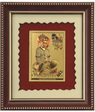 Aarya 24kt Hanuman Matt Gold Plated Frame Showpiece  -  12 cm
