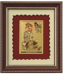 Aarya 24kt Hanuman Matt Gold Plated Frame Showpiece  -  12 cm