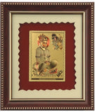 Aarya 24kt Hanuman Matt Gold Plated Frame Showpiece  -  12 cm