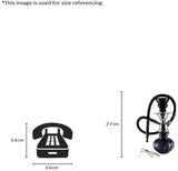 Arsalan Designer Pumpkin Permanent Color 10.5 inch Glass Hookah