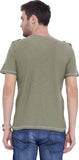 ARISE Self Design, Printed Men's Henley Green T-Shirt