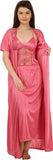 Embibo Women's Nighty with Robe, Top and Capri