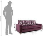 ARRA Solid Wood 3 Seater Sofa