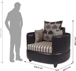 ARRA Solid Wood 5 Seater Sofa