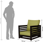 ARRA Engineered Wood 6 Seater Sofa