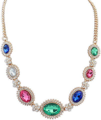 Aaishwarya Glim Glam Crystal Crystal Alloy Necklace