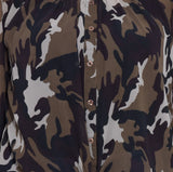 ENTEASE Casual 3/4 Sleeve Printed Women's Top