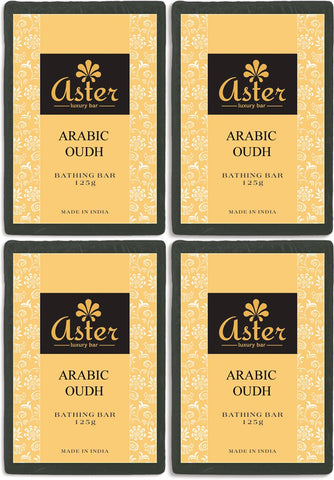 Aster Luxury Arabic Oudh Bathing Bar - Pack of 4