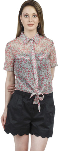 Anasazi Women's Floral Print Casual Shirt