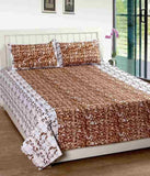 Abhomedecor Cotton Abstract Double Bedsheet