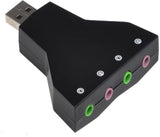 Iconnect World 3D Dual 7.1 Virtual Channel Audio Adapter USB Sound Card