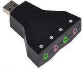 Iconnect World 3D Dual 7.1 Virtual Channel Audio Adapter USB Sound Card