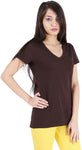 Avarnas Solid Women's V-neck T-Shirt