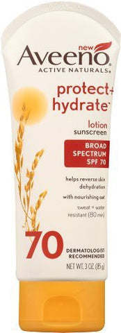 Aveeno Protect + Hydrate Broad Spectrum Spf 70 Sunscreen Lotion - SPF 70 PA+