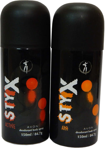 Avon Deodrant Body Styx Active & Air Each 150 ml Combo Set