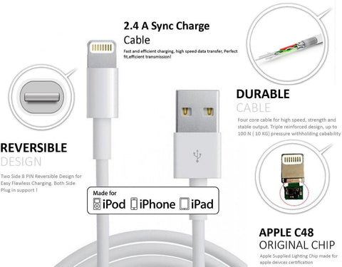 AW High Speed Charge and Sync Usb for Iphone 6 Plus Lightning Cable
