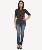 Bombay High Women's Floral Print Casual Shirt