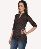 Bombay High Women's Floral Print Casual Shirt