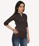 Bombay High Women's Floral Print Casual Shirt