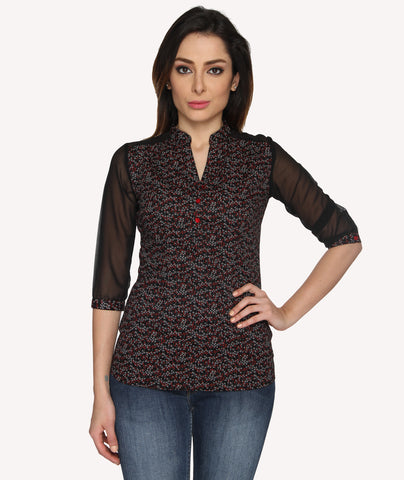 Bombay High Women's Floral Print Casual Shirt
