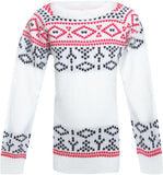 UFO Self Design Round Neck Casual Girl's Sweater