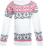 UFO Self Design Round Neck Casual Girl's Sweater