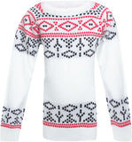 UFO Self Design Round Neck Casual Girl's Sweater