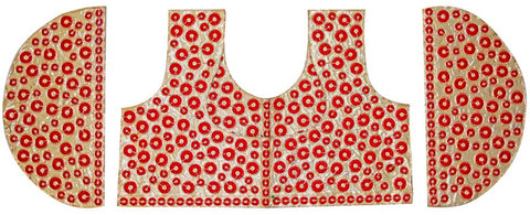 Awesome Silk Embroidered Blouse Material
