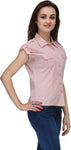 Ausy Women's Solid Casual Shirt