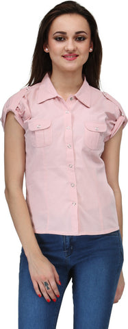 Ausy Women's Solid Casual Shirt