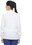 We Desi Women's Solid Casual Reversible Shirt