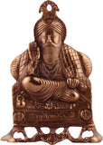 Advitiya Black Metal Gurunanak Ji Showpiece  -  28 cm