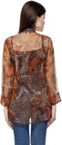 Hyipe Women's Geometric Print Casual Shirt