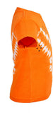 Gkidz Printed Boy's Round Neck Orange T-Shirt